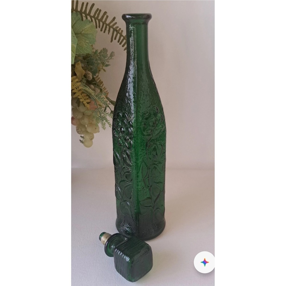 Vintage Green Glass Genie Bottle Stopper Only - Picture 7 of 7